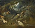 AN OTTER HUNT Philip Reinagle Tiere